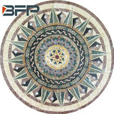 Mosaic Medallion Pattern in Free Style Marble Sliced Pieces
