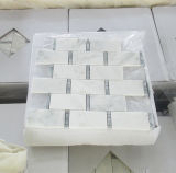 Carrara/Royal/Oriental White Marble Tiles/Slabs/Countertops Herringbone/Basket/Seangle Mosaic Tiles