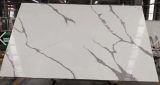 Satisfactory Calacatta White Quartz Slab for Countertop/ Floor/Wall Project