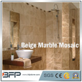 Beige Polished Natural Marble Mosaic/Tiles for Interior Flooring Design