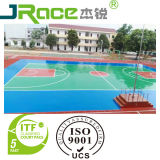 Guangzhou Jrace Weatherproof Outdoor Basketball Court Synthetic Sport Floor