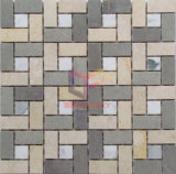 Grey White and Beige Mixed Marble Stone Mosaic (CFS973)