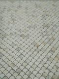 Newest Arrival Calacatta Gold Marble Fan Shaped Fish-Scale Mosaic Tile