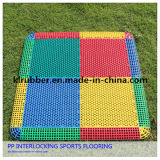 Multi-Functional Modular Suspended Plastic Interlocking Sports Flooring