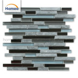 Hot Sale Grey Backsplash Wall Glass Stone Tiles Mosaic