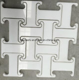 White Marble Hexagon Water Jet Mosaic for Decoration