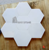 Black White Marble Hexagon Floor Tile for Interior