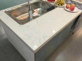 Customized Carrara Look Quartz Stone for Countertops