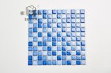 25*25mm The Spider Net Pattern Mixed Blue Ceramic Mosaic Tile for Decoration, Kitchen, Bathroom and Swimming Pool 2307-457