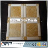 Natural Marble Onyx White and Yellow Onyx Mosaic for Hotel