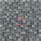 Grey Marble with Glass Mosaic Tiles (CS221)