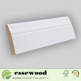 White Primed Skirting Mouldings Cornice MDF Decorative Moulding for Exterior Wall
