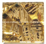 24K Real Gold Glass Tiles Fashion Mosaic for Church and Temple
