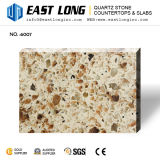 Beige with More Yellow Sparkling Glass Artificial Quartz Stone