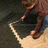 Anti-Slip Interlocking Rubber Tiles Floor for Gym