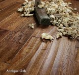Smoked Oak Engineered Wood Parquet Floor with Rustic Grade