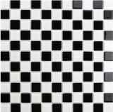 The Classic Black and White Mixed Glass Mosaic Tile for Decoration