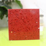 Red Sparkle Artificial Marble Quartz Stone Floor Tile (Q170915)
