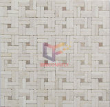 Beige Circulating Pattern Stone Mosaic Tile (CFS968)