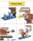6739546-Eagle Style Cartoon ABS Building Brick - 340PCS - Colormix