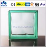 High Quality Jinghua Cloudy Turquoise Color 190X190X80mm Glass Block/Brick