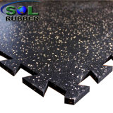 Anti Slip Recycled Interlocking Rubber Gym Flooring Tile