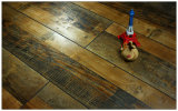 Commercial 12.3mm HDF AC4 Hand Scraped V-Grooved Laminate Floor