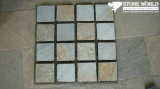 Natural Yellow Wooden Slate Culture Stone for Wall Cladding