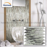 White Glitter Wall Mirror Broken Icecrystal Glass Mosaic Tile