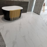 White Carrara Marble Glazed Porcelain Floor Tile (600X600mm)