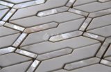 2017 New Design Shell Mix Marble Glass Mosaic Wall Tile