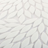 Stained Glass Mosaic Tile White Color for Bathroom Backsplash
