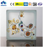 Jinghua High Quality Artistic P-018 Painting Glass Block/Brick