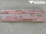 Red Quartz Ledgestone Tiles for Wall Panel (CS053)