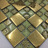30X30 Cheap Price Mixcolor Polished Crystal Glass Mosaic Tile