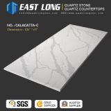 Calacatta Building Material Quartz Slab for Wall Panel/Venity Top/Countertop with Solid Surface (SGS/CE)