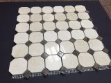 Crema Marfil 3D Small-Bread Marble Mosaic Honed Tile