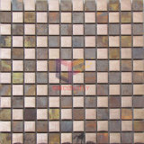 Metal Style Copper with Stainless Steel Mosaic Tiles (CFM937)