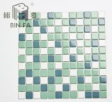 Green Set 25*25mm Ceramic Mosaic Tile for Decoration, Kitchen, Bathroom and Swimming Pool