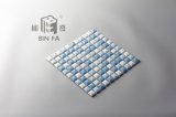 Convex White and Blue Ceramic Mosaic Tile for Decoration, Kitchen, Bathroom and Swimming Pool