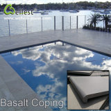 High Quality Honed Finished Grey Basalt Bullnose Swimming Pool Coping