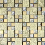 Building Material Gold Foil Glass Mosaic (VMW3204, 300X300mm)