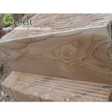 Honed Finish Wave Sandstone Slab for Flooring and Wall Cladding