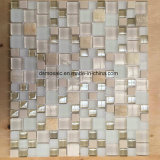 Modern Style Yellow Glass and Marble Mosaic Tile for Wall Decoration