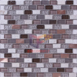 Quartz Stone with Metal and Glass Mosaic (CS181)