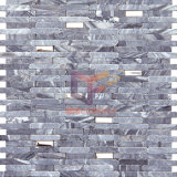 Grey Compacted Style Stone Mosaic (CFS808)