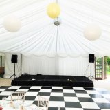 Black and White Plywood Dance Floor DIY Portable Wedding Dance Flooring