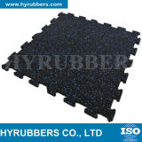 Black Recycled Rubber Crumb Tile with EPDM Particle