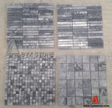 Polished Dark Grey Marble Stone Mosaic Tile