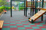 Rubber Floor Tile, Kindergarten Rubber Tile, Recycle Rubber Tile